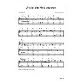 Produktbild des Artikels Uns ist ein Kind geboren (Noten - Download)