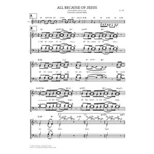 Produktbild des Artikels All Because Of Jesus (Noten - Download)