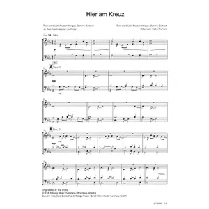 Produktbild des Artikels Hier am Kreuz (Noten - Download)