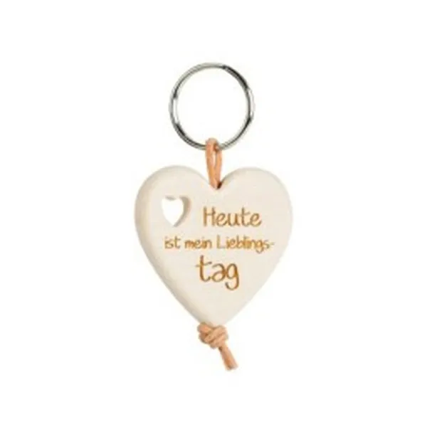 Produktbild des Artikels Schlüsselanhänger Herz "Heute ist mein Lieblingstag" ()