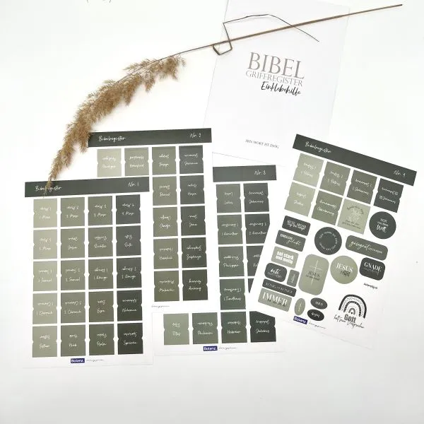 Produktbild des Artikels Bibel-Griffregister Salbeigrün ()