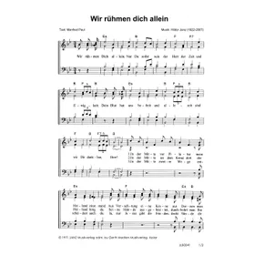 Produktbild des Artikels Wir rühmen dich allein (Noten - Download)