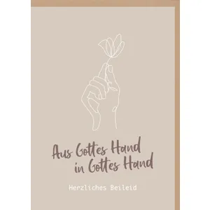 Produktbild des Artikels Faltkarte "Gottes Hand" - Trauer (Schreibwaren)