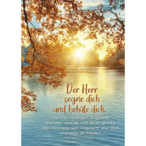 Produktbild des Artikels Postkarten: Der Herr segne und behüte dich, 4 Stück (Schreibwaren)