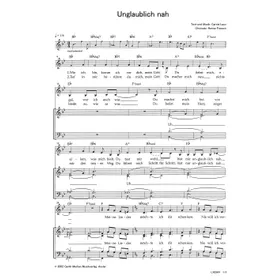 Produktbild des Artikels Unglaublich nah (Noten - Download)