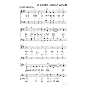 Produktbild des Artikels Er kommt in schlichtem Gewande (Noten - Download)