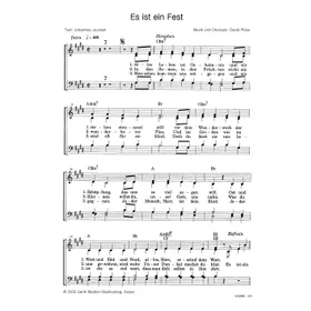 Produktbild des Artikels Es ist ein Fest (Noten - Download)