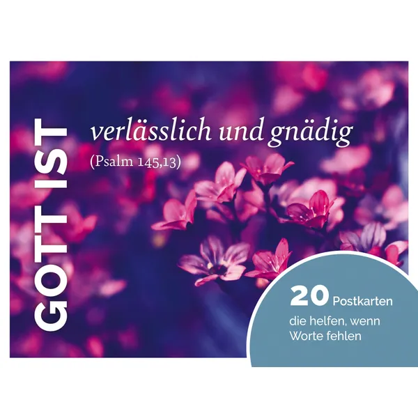 Produktbild des Artikels Postkartenset: Gott ist verlässlich und gnädig (Schreibwaren)
