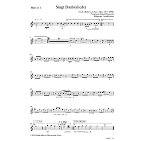 Produktbild des Artikels Singt Dankeslieder (Horn in B) (Noten - Download)
