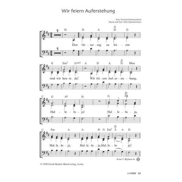 Produktbild des Artikels Wir feiern Auferstehung (Noten - Download)