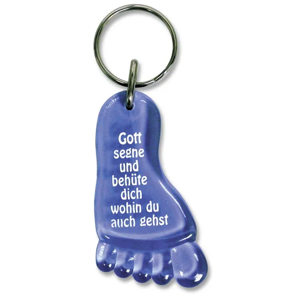 Produktbild des Artikels Schlüsselanhänger "Fuß" - blau ()