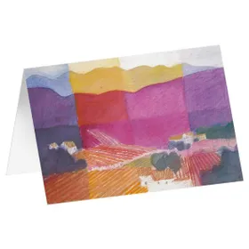 Produktbild des Artikels Kunstkarten "Berge im Abendrot" 6 Stk. (Schreibwaren)