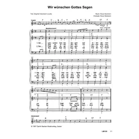 Produktbild des Artikels Wir wünschen Gottes Segen (Noten - Download)