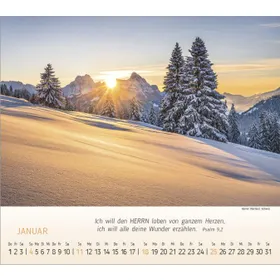 Produktbild des Artikels Wunderbare Bergwelt 2026 (Kalender - Spiralbindung)