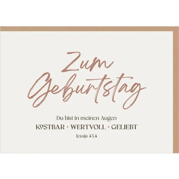 Produktbild des Artikels Faltkarte "Zum Geburtstag" (Schreibwaren)