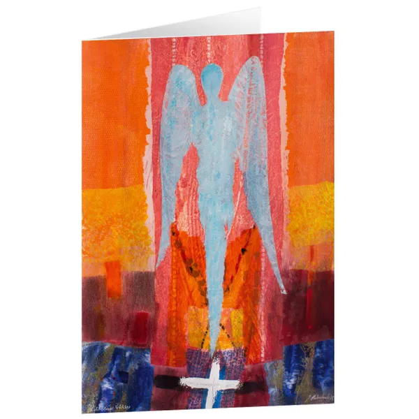 Produktbild des Artikels Kunstkarten "Lichtblauer Wächter" 5 Stk. (Schreibwaren)