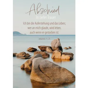 Produktbild des Artikels Faltkarte "Abschied" (Schreibwaren)