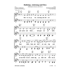 Produktbild des Artikels Halleluja, Anbetung und Ehre (Noten - Download)