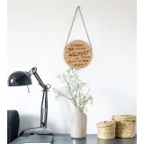 Stimmungsbild zu Wandschmuck-Holz " Frieden haben heißt, eine Heimat haben..."