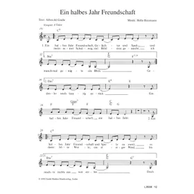 Produktbild des Artikels Ein halbes Jahr Freundschaft (Noten - Download)