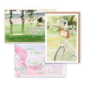 Produktbild des Artikels Faltkarten Hochzeit - 6er Set (Schreibwaren)