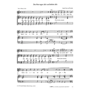 Produktbild des Artikels Der Herr segne dich und behüte dich (Noten - Download)