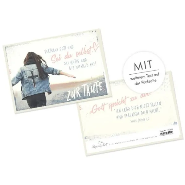 Produktbild des Artikels Faltkarte - Zur Taufe - Sei du selbst (Schreibwaren)