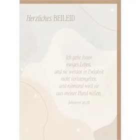 Produktbild des Artikels Faltkarte "Herzliches Beileid" (Schreibwaren)