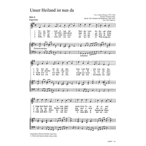Produktbild des Artikels Unser Heiland ist nun da (Noten - Download)