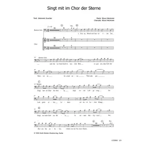 Produktbild des Artikels Singt mit im Chor der Sterne (Noten - Download)