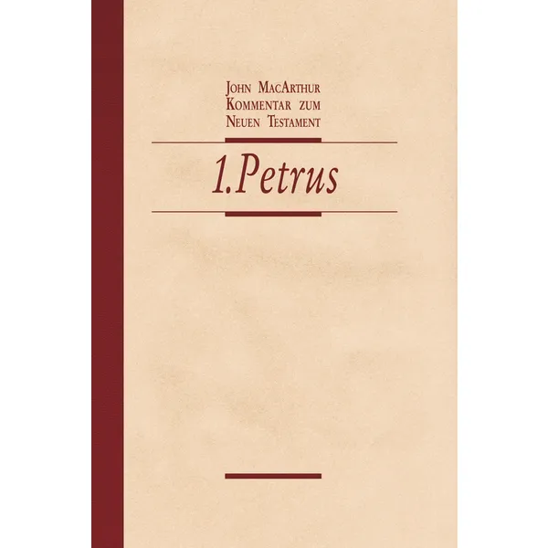 Produktbild des Artikels Der 1. Brief des Petrus (Buch - Hardcover)