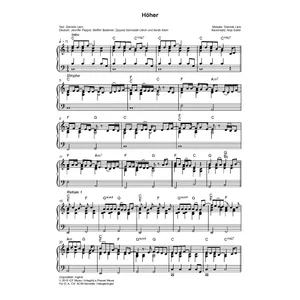 Produktbild des Artikels Höher (Noten - Download)