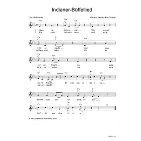 Produktbild des Artikels Indianer-Büffellied (Noten - Download)