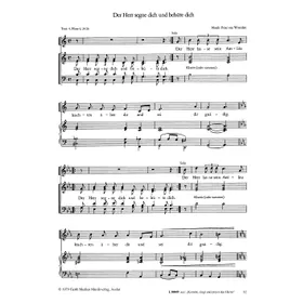 Produktbild des Artikels Der Herr segne dich und behüte dich (Noten - Download)