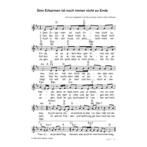 Produktbild des Artikels Sein Erbarmen ist noch immer nicht zu Ende (Noten - Download)