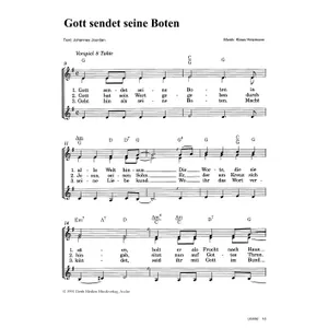 Produktbild des Artikels Gott sendet seine Boten (Noten - Download)