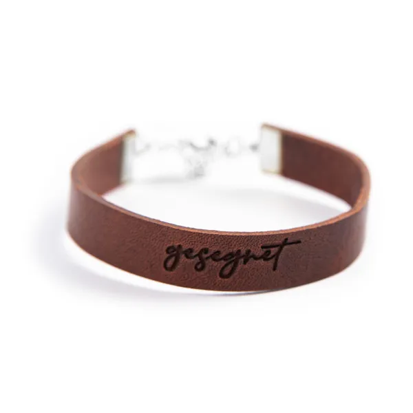 Produktbild des Artikels Lederarmband "gesegnet" ()