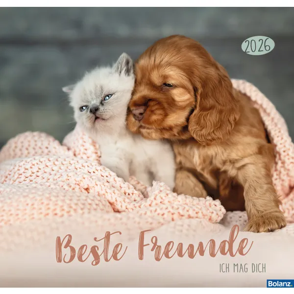 Produktbild des Artikels Beste Freunde 2026 - Posterkalender (Kalender - Spiralbindung)