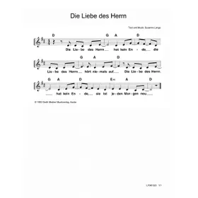 Produktbild des Artikels Die Liebe des Herrn (Noten - Download)