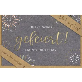 Produktbild des Artikels Faltkarte "Jetzt wird gefeiert!" (Schreibwaren)