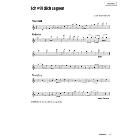 Produktbild des Artikels Ich will dich segnen (Querflöte) (Noten - Download)