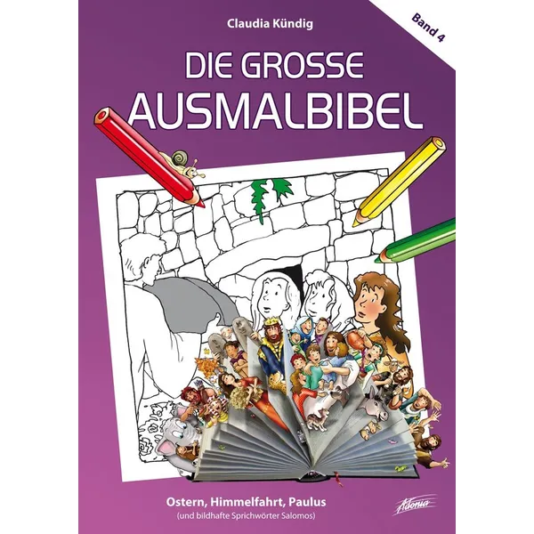 Produktbild des Artikels Die große Ausmalbibel: Ostern, Himmelfahrt, Paulus (4) (Buch - Gebunden (Flexcover))