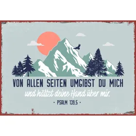 Produktbild des Artikels Metallschild klein - Von allen Seiten umgibst du mich ()