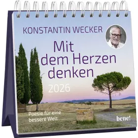 Produktbild des Artikels Mit dem Herzen denken 2026 - Aufstellkalender (Kalender - Spiralbindung)