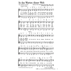 Produktbild des Artikels In das Warten dieser Welt (Noten - Download)