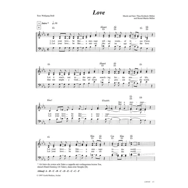 Produktbild des Artikels Love (Noten - Download)