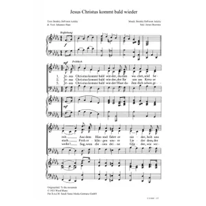 Produktbild des Artikels Jesus Christus kommt bald wieder (Noten - Download)