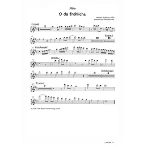 Produktbild des Artikels O du fröhliche (Flöte) (Noten - Download)