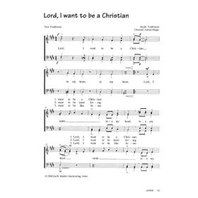 Produktbild des Artikels Lord, I Want To Be An Christian (Noten - Download)