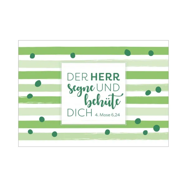 Produktbild des Artikels Postkarte "Der Herr segne und behüte dich 4. Mose 6,24" (Schreibwaren)